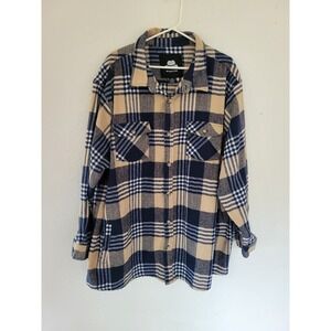 Winston Flannel Men's‎ Shirt Plaid Button Up Long Sleeve Collared 3XLT #20